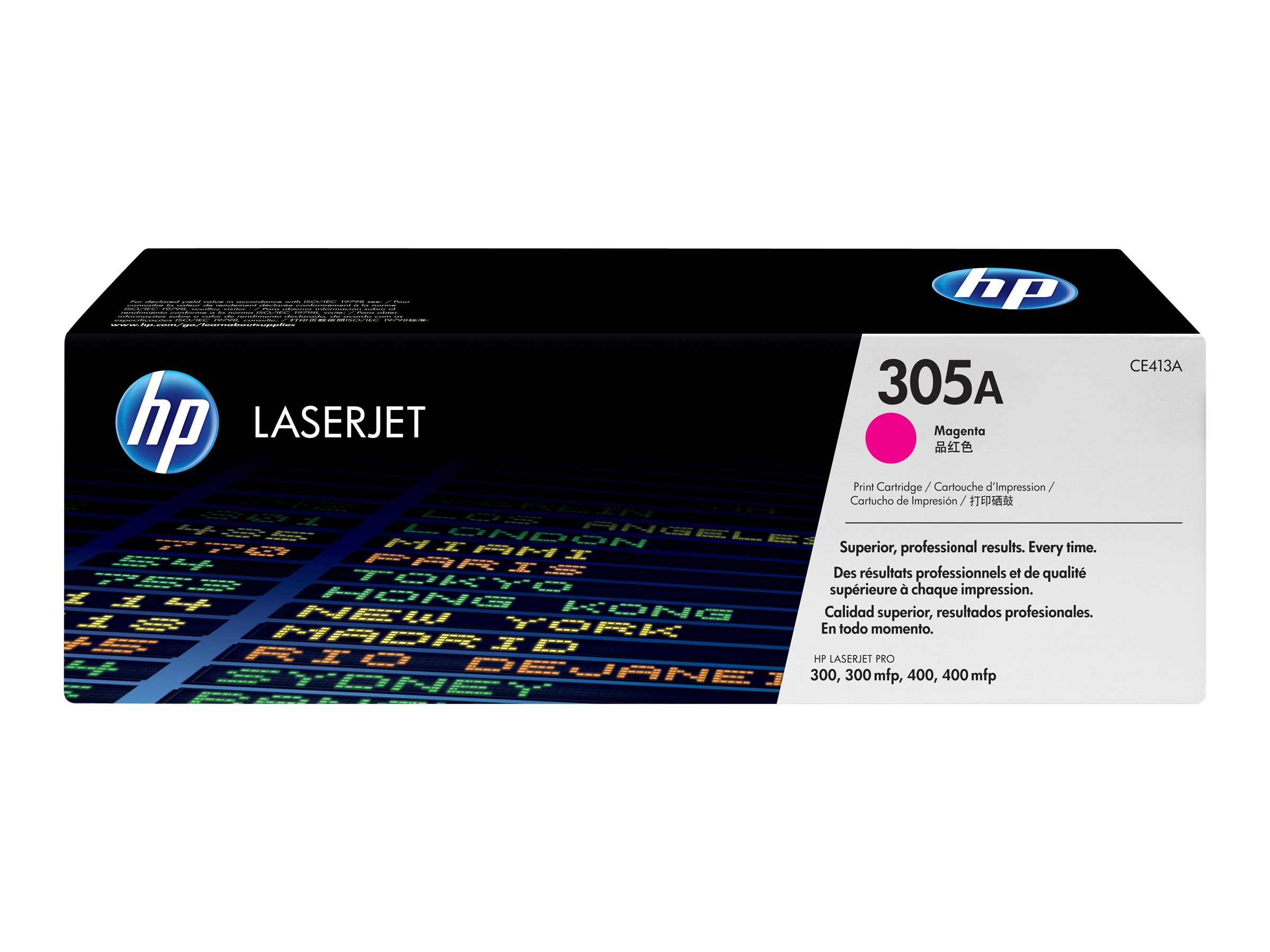 HP 305A - Magenta - original - LaserJet - cartucho de tóner (CE413A) - para LaserJet Pro 300 color M351a, 300 color MFP M375nw, 400 color M451, 400 color MFP M475