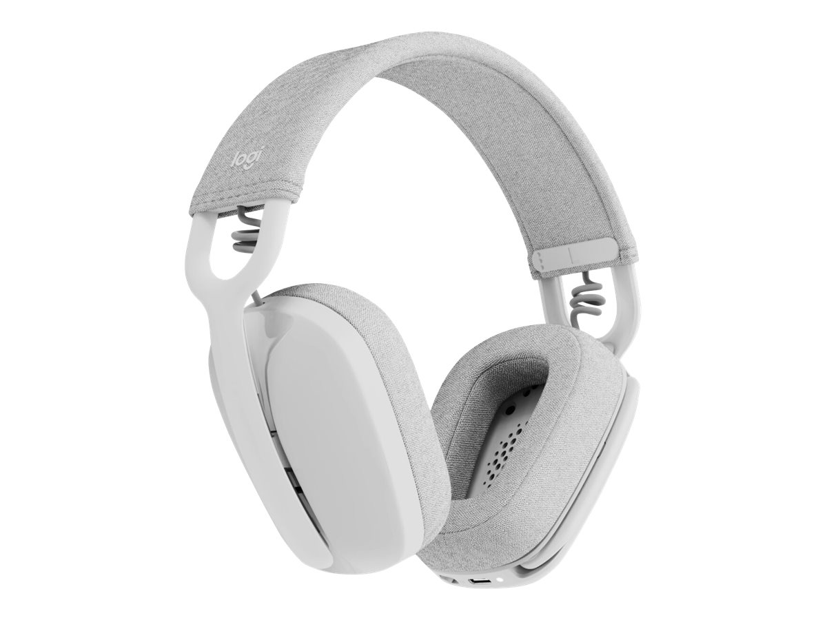 Logitech Zone Vibe 100 - Auricular - tamaño completo - Bluetooth - inalámbrico - blanco hueso