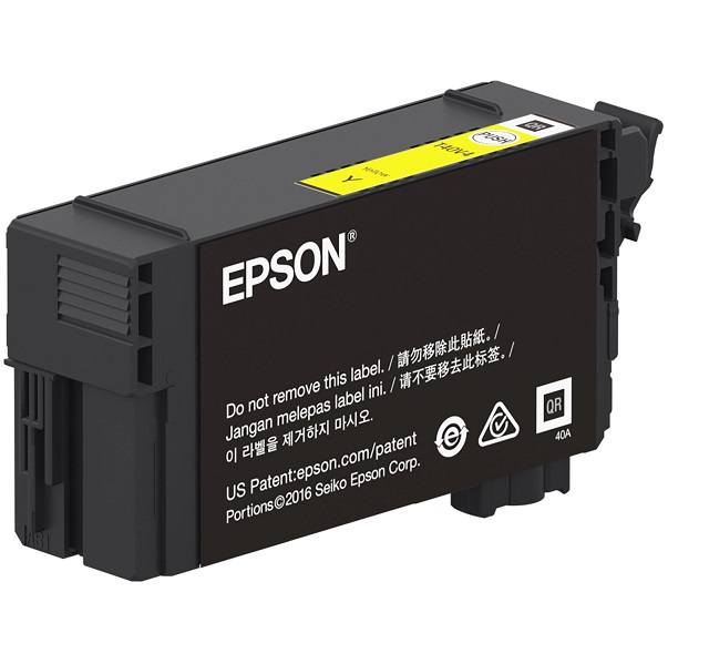 Epson T40V - 26 ml - amarillo - original - blíster con alarmas de RF/acústica - cartucho de tinta - para SureColor T2170, T3170, T3170M, T5170, T5170M