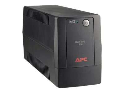 APC Back-UPS BX600L-LM - UPS - CA 120 V - 300 vatios - 600 VA - 7 Ah - USB - conectores de salida: 4 - negro