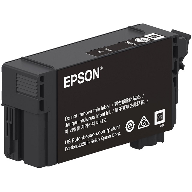 Epson T40V - 50 ml - negro - original - blíster con alarmas de RF/acústica - cartucho de tinta - para SureColor T2170, T3170, T3170M, T5170, T5170M