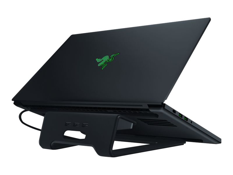 Razer - Soporte para ordenador portátil - con concentrador USB de 3 puertos - 15" - para Blade 15, 15 Advanced, 15 Base, Stealth, Stealth 13, Stealth 13.3