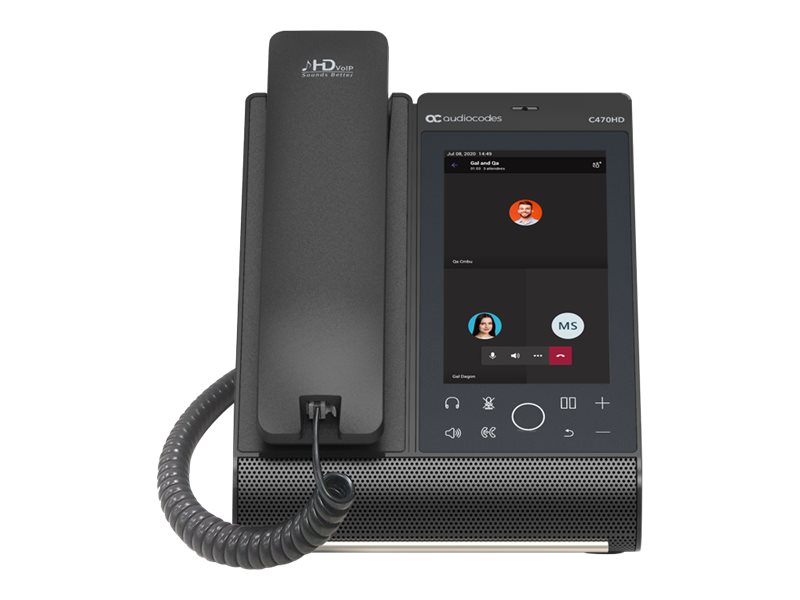 AudioCodes C470HD - Teléfono VoIP - con interfaz de Bluetooth con ID de llamadas - RTCP, RTP, SRTP