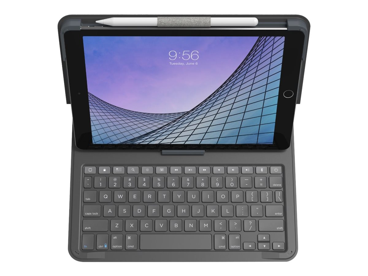 ZAGG Messenger Folio 2 - Caja de teclado y folio - retroiluminación - Bluetooth - QWERTY - EE. UU. - para Apple 10.2-inch iPad; 10.5-inch iPad Air (3ª generación); 10.5-inch iPad Pro
