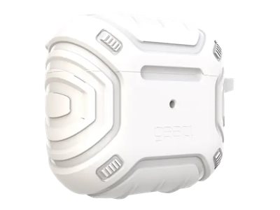 Gear4 Apollo - Estuche para auriculares inalámbricos - policarbonato, D3O - blanco - para Apple AirPods Pro