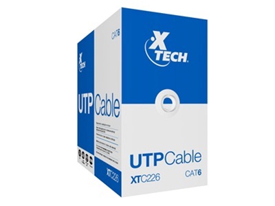 Xtech - Network cable - Unshielded twisted pair (UTP) - 305 m - Gray - CAT6 24 AWG XTC-226