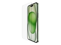 Belkin ScreenForce - Protector de pantalla para teléfono móvil - tempered glass, treated - cristal - para Apple iPhone 15 Plus