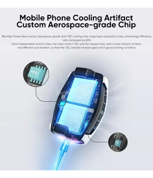 OnePlus ventilador de refrigeración para teléfono móvil 18W_Blanco_CENTRALCOM (2)