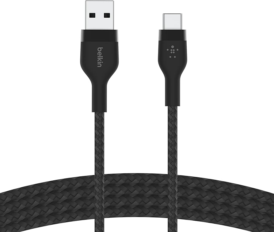 Belkin - Cable Braided - USB-C to USB-A Cable 2M WH