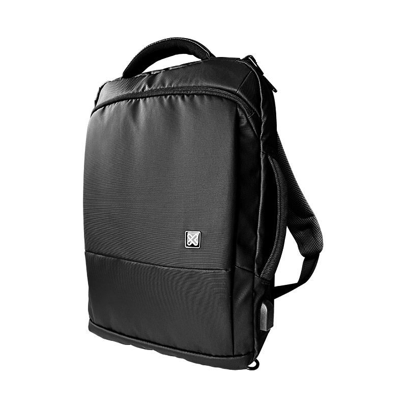 Klip Xtreme - Notebook carrying backpack - 15.6" - Polyester - Black - 2 in 1 Backpack & NB Case