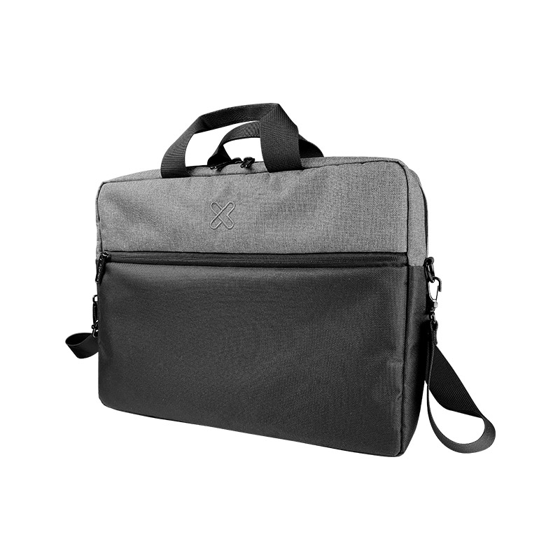 Klip Xtreme - Notebook carrying case - 15.6" - 100% polyester - Black and gray - KNC-041