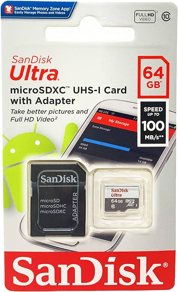 Kingston Canvas Go! Plus - Tarjeta de memoria flash (adaptador microSDXC a SD Incluido) - 64 GB - A2 / Video Class V30 / UHS-I U3 / Class10 - microSDXC UHS-I